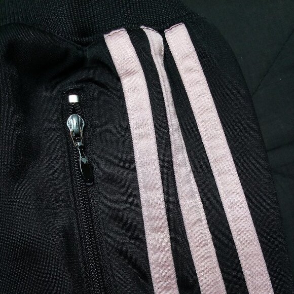 Vintage Adidas 3 Stripe Sweat Pants Joggers Trainers Pink - Picture 2 of 9